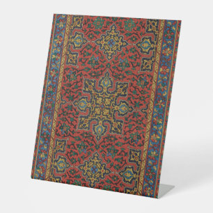Signe De Table Tapis Persan Rouge Bleu Classique