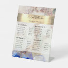 Tarif Aquarelle parties scintillant et Gold Foil