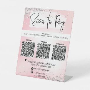 Signe De Table *~* Tente de table QR PAIEMENT Cachet Signalétique