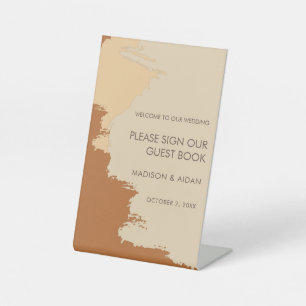 Signe De Table Terracotta Bohemian Watercolor Mariage Bienvenue