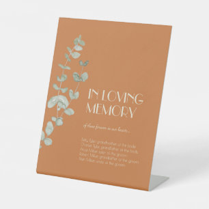 Signe De Table Terracotta Eucalyptus Déco En Mémoire Amoureuse