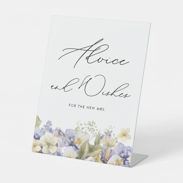 Signe De Table Thé de mariage Invitation de mariage Conseils et V (Recto)