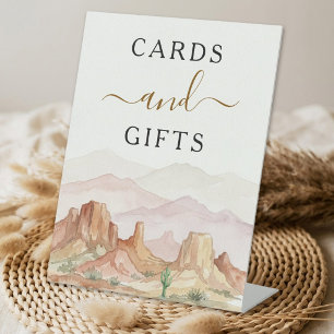 Signe De Table The Watercolor Desert Range Wedding Suite -