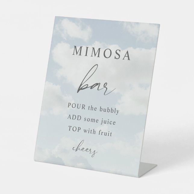 Signe De Table Thème Cloud Nine Bar à Mimosa Cloud 9 (Recto)