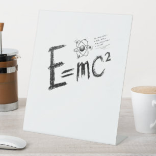 Signe De Table Théorie de la relativité d'Einstein. Formule