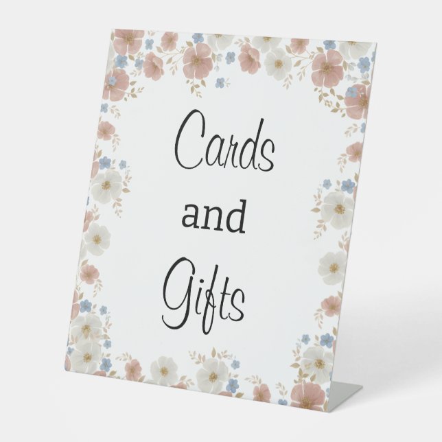 Signe De Table Time for Tea Bridal Shower Table Top Sign (Recto)