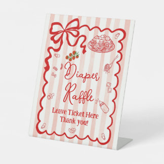 Signe De Table Tirage au sort de couches, laissez votre ticket ic
