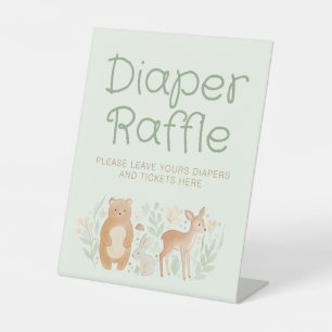 Signe De Table Tirage de couche pour animaux de la forêt Lieu Bab
