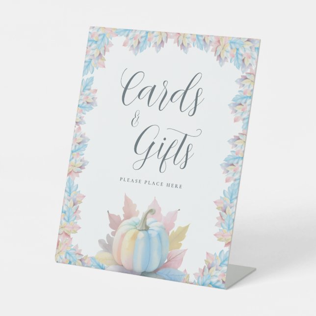 Signe De Table Tomber dans l'amour Citrouille Fêtes des mariées c (Recto)