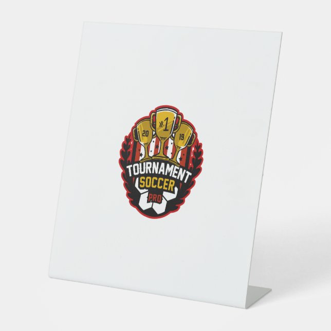 Signe De Table tournoi de football (Recto)