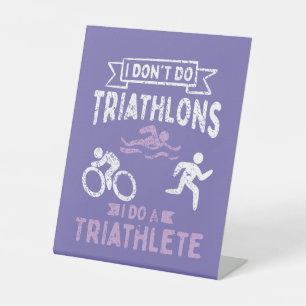 Signe De Table Triathlon Funny