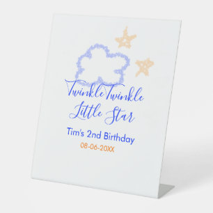 Signe De Table Twinkle scintillement petite étoile anniversaire v