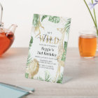 Two Wild Jungle Green & Gold 2e fête d'anniversair