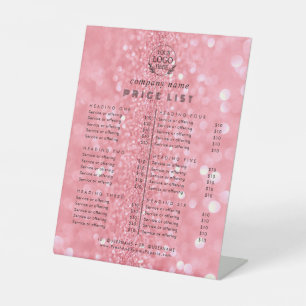 Signe De Table Typographie chic Liste des prix des services aux e