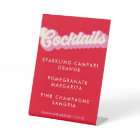 Typographie en gras Rouge rose Super Mariage Cockt