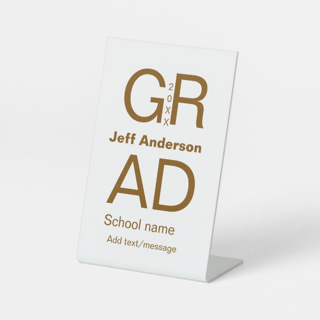 Signe De Table Typographie moderne graduation simple minimum c (Recto)