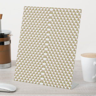 Signe De Table un arrière - plan blanc avec des feuilles verts