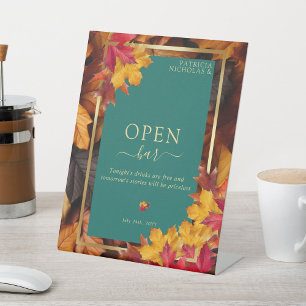 Signe De Table Un Imaginaire Turquoise & Automne Gold Rustic Mari