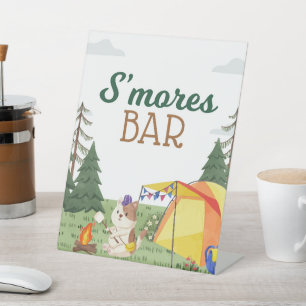 Signe De Table Un Joyeux Camper Anniversaire Camping S'mores Bar