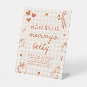 Signe De Table Un petit jeu de taille de ventre de maman pour la