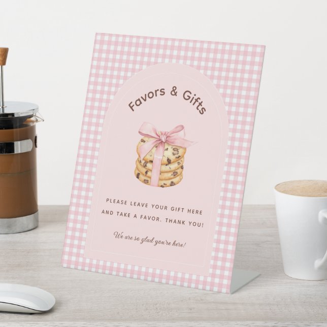 Signe De Table Une douce Cookie Girl Premier Anniversaire Cadeaux (In SItu)