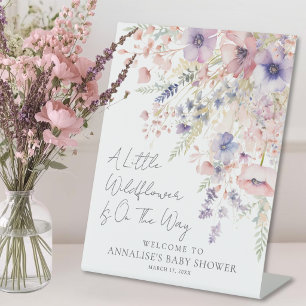 Signe De Table Une petite bienvenue de baby shower florale de fle