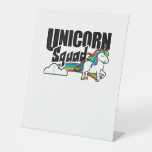 Signe De Table Unicorn Squad Rainbow Unicorns Lover Funny T-Shirt