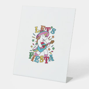 Signe De Table Unicorne Mexicaine Fiesta Guitare Débardeur de des