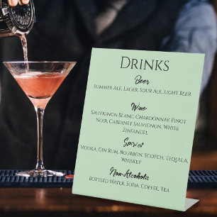 Signe De Table Unicorne noire violet Fleurs de Sage Rouge