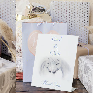 Signe De Table Unicornes blanches Aimer Couple