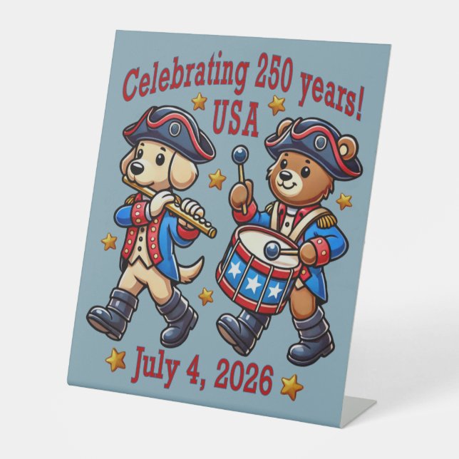 Signe De Table USA 250th Anniversary Souvenir - Patriotique (Recto)