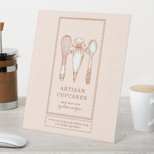 Signe De Table Ustensiles de cuisine pour pâtisserie de cupcakes