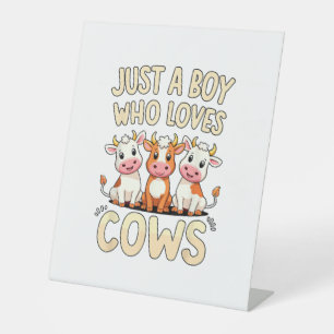 Signe De Table Vache _ Boys & Toddler, Juste Un Garçon Qui Aime L