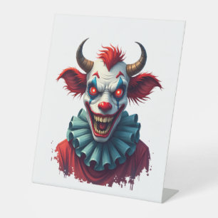 Signe De Table Vache clown de la terreur