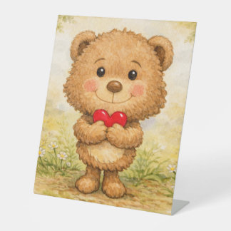 Signe De Table Valentine Bear