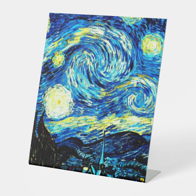 Signe De Table Van Gogh, Starry Night (Recto)