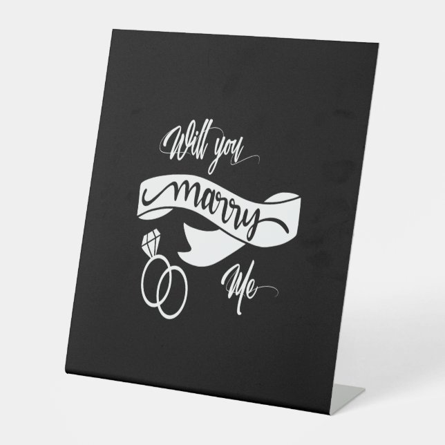 Signe De Table veux-tu m'épouser (Recto)