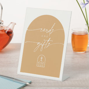 Signe De Table Vibes du désert Cartes et cadeaux Sienna White ID1