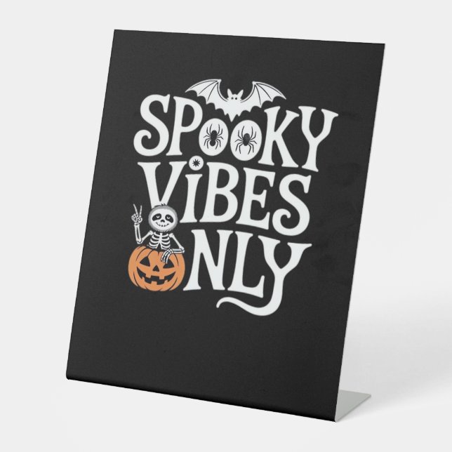 Signe De Table Vibes éffrayantes uniquement Halloween Sloth T-Shi (Recto)