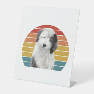 Signe De Table Vieux Dons-Chiens Anglais Pour Chien Vintage Dulux