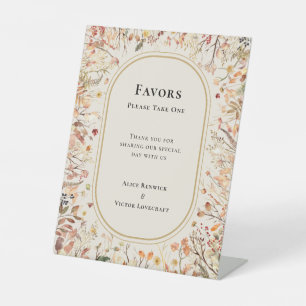 Signe De Table Vintage Rustique Automne Beige Mariage Faveurs