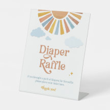 Voici le fils - 8x10 Diaper Raffle Sign