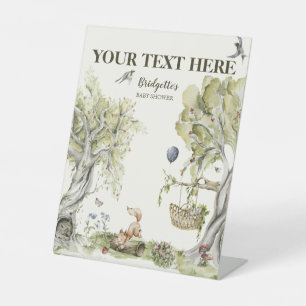 Signe De Table Votre Baby shower d'attente rapide du texte