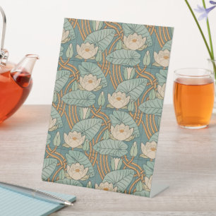 Signe De Table Water Lys Lily Art Nouveau Nature