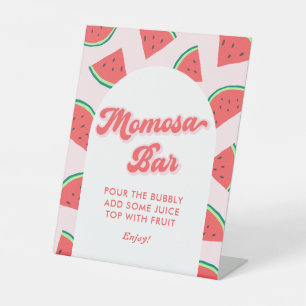Signe De Table Watermelon Baby shower Momosa Bar