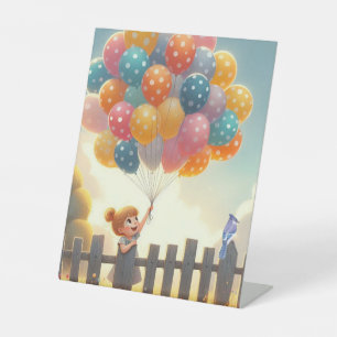 Signe De Table Whimsical/mignon ballon art