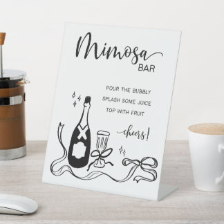 Signe De Table Whimsical Mimosa Bar