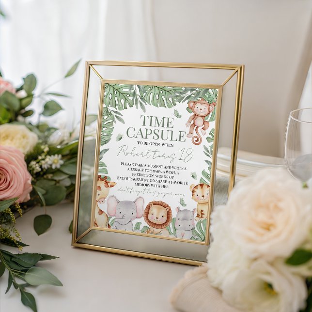 Signe De Table Wild One Jungle Time Capsule Sign (Créateur téléchargé)