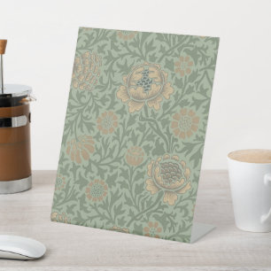 Signe De Table William Morris motif floral Grafton vert sauge