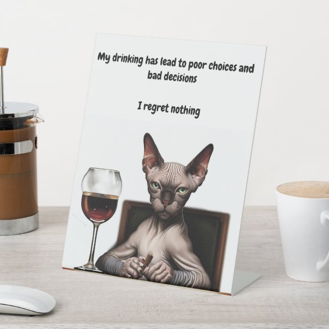 Signe De Table Wine Drinking Sphynx (In SItu)